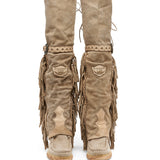 Wedge Moccasin Boots Coleen Silverstone Corda