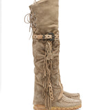 Wedge Moccasin Boots Coleen Silverstone Corda