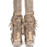 Wedge Moccasin Boots Coleen Naga Marble