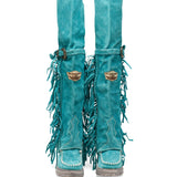 Wedge Moccasin Boots Coleen Silverstone Marine