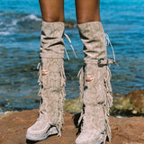 Wedge Moccasin Boots Coleen Slyther Ceras