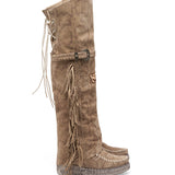 Wedge Moccasin Boots Coleen Slyther Ceras