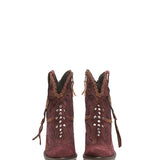 Western Leather Boots Maeve Silverstone Wine