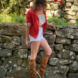 Flat Moccasin Boots Aylen Silverstone Mou