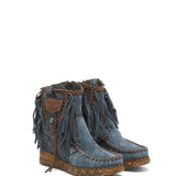 Wedge Moccasin Boots Cloe Silverstone Tempest