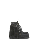 Wedge Moccasin Boots Grace Silverstone Carbon