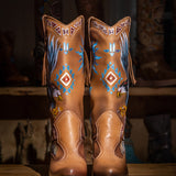 Western Leather Boots Liberty Saddle Wash