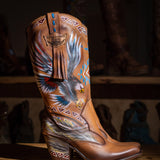 Western Leather Boots Liberty Saddle Wash