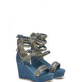 Leather Boot Sandals Mileena Silverstone Ink