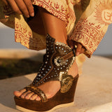 Leather Boot Sandals Alma Apex Tan