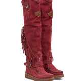 Kaleesi Silverstone Burgundy