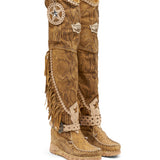 Wedge Moccasin Boots Kaleesi Naga Dune