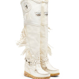 Wedge Moccasin Boots Kaleesi Camel Blanche