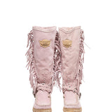 Wedge Moccasin Boots Jade Silverstone Cipria
