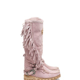 Wedge Moccasin Boots Jade Silverstone Cipria