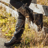 Wedge Moccasin Boots Joplin Woodlux Slate