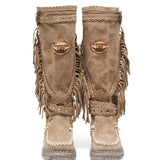 Wedge Moccasin Boots Joplin Silverstone Corda