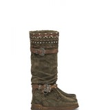 Wedge Moccasin Boots Walker Silverstone Truffle