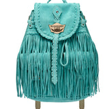 Zaino In Pelle Con Frange Mermaid Silverstone Marine