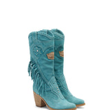Western Leather Boots Kara Silverstone Marine