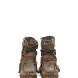 Wedge Moccasin Boots Rocket Silverstone Almond