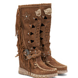 Wedge Moccasin Boots Squaw Silverstone Mou