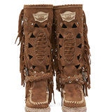 Wedge Moccasin Boots Squaw Silverstone Mou