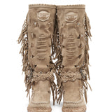 Wedge Moccasin Boots Squaw Silverstone Cream