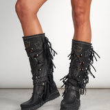 Wedge Moccasin Boots Squaw Wild Void