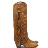 Western Leather Boots Katherine Silverstone Couro