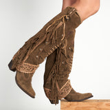 Western Leather Boots Katherine Silverstone Avana