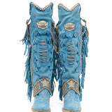 Western Leather Boots Katherine Silverstone Bright