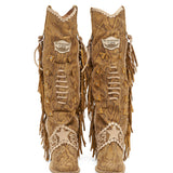 Western Leather Boots Katherine Naga Dune