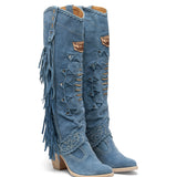 Western Leather Boots Katherine Silverstone Atlantic