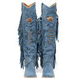 Western Leather Boots Katherine Silverstone Atlantic