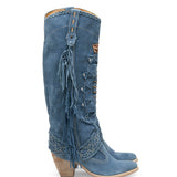 Western Leather Boots Katherine Silverstone Atlantic