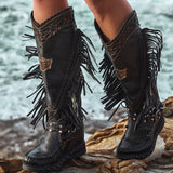 Wedge Moccasin Boots Judith Wild Void