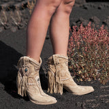 Western Leather Boots Eri Silverstone Corn