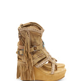 Leather Boot Sandals Nyx Silverstone Corn