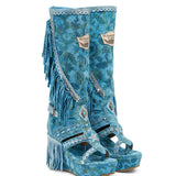 Leather Boot Sandals Juno Flowery Lily