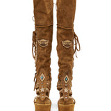 Leather Boot Sandals Hemera Silverstone Couro