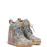 Wedge Moccasin Boots Maryann Flowery Orchid