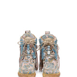 Wedge Moccasin Boots Maryann Flowery Orchid