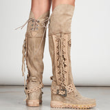 Wedge Moccasin Boots Artemide Silverstone Corda