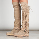 Wedge Moccasin Boots Artemide Silverstone Corda