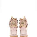 Wedge Moccasin Boots Greta Silverstone Rose