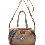 Studded Leather Bag Paige Saddle Wash