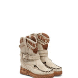 Wedge Moccasin Boots Maya Silverstone Ghost