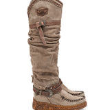 Wedge Moccasin Boots Strider Silverstone Corda