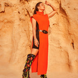 Wedge Moccasin Boots Wanda Neon Brush